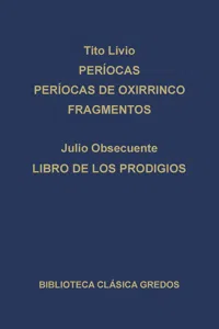 Períocas. Períocas de Oxirrinco. Fragmentos. Libro de los prodigios._cover