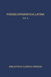 Poesía epigráfica latina II_cover