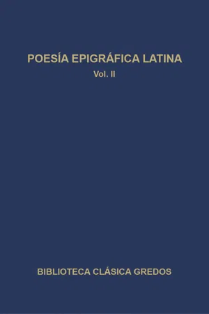 Poesía epigráfica latina II