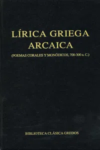 Lírica griega arcaica_cover