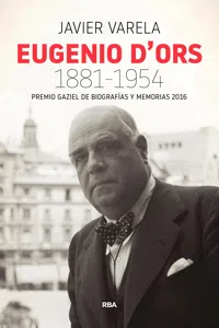 Eugenio d'Ors 1881-1954_cover