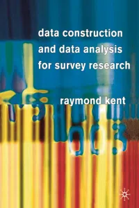 Data Construction and Data Analysis for Survey Research_cover