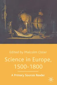 Science in Europe, 1500-1800: A Primary Sources Reader_cover