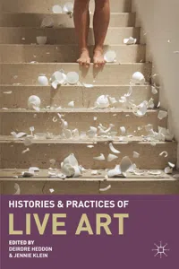 Histories and Practices of Live Art_cover