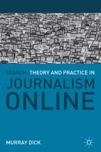 Search: Theory and Practice in Journalism Online_cover