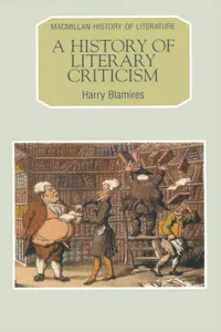 A History of Literary Criticism_cover