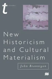 New Historicism and Cultural Materialism_cover