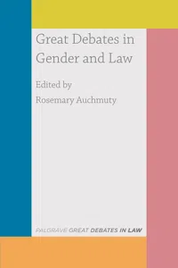 Great Debates in Gender and Law_cover