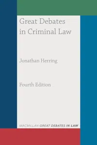 Great Debates in Criminal Law_cover