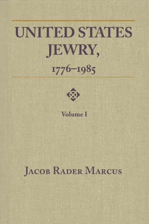 United States Jewry, 1776-1985