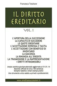 Il diritto ereditario vol. 1- L'apertura della successione_cover