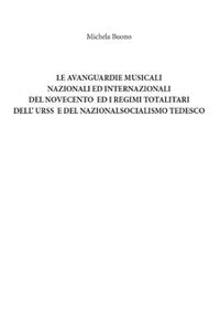 Le avanguardie musicali nazionali ed internazionali ed il socialism_cover