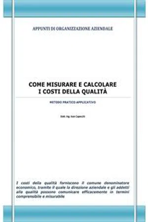 Come misurare e calcolare i costi della qualità