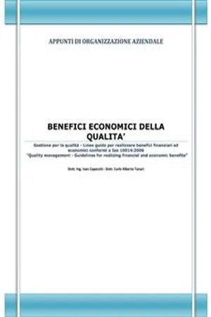 Benefici economici della qualità