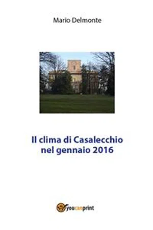 Il clima di Casalecchio nel gennaio 2016