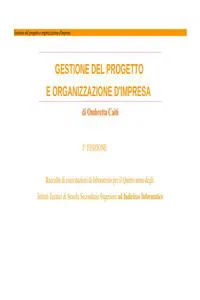 Gestione del progetto e organizzazione d'impresa_cover