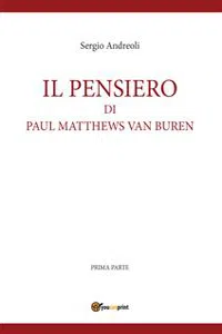 IL PENSIERO DI PAUL MATTHEWS VAN BUREN - volumetto 1_cover