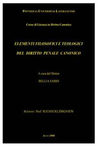 Elementi filosofici e teologici del diritto penale canonico_cover