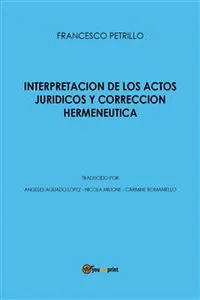 Interpretación de los actos jurídicos y corrección_cover