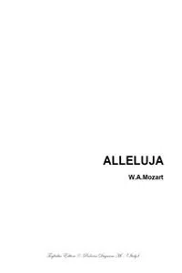 ALLELUJ W.A.Mozart - Arr. for SATB Choir and Organ_cover