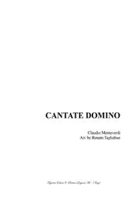 CANTATE DOMINO - Claudio Monteverdi - For SSATTB Choir_cover