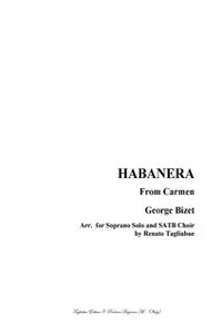 HABANERA - From the "Carmen" by Bizet - Arr. for Soprano and. SATB Choir_cover