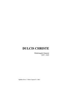 DULCIS CHRISTE - Grancini M. - For SA Choir and Organ_cover