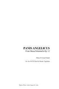 FRANCK - PANIS ANGELICUS - For SATB Choir and Organ_cover