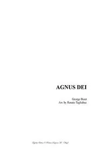 AGNUS DEI - Bizet - Arr. for SA Choir and Piano/Organ_cover