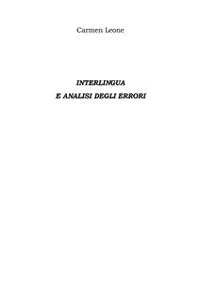 Interlingua E analisi degli errori_cover