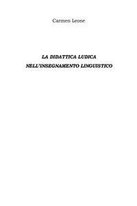 La Didattica Ludica Nell'insegnamento Linguistico_cover