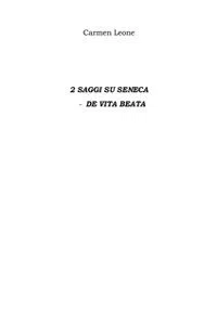 2 saggi su Seneca - de vita beata_cover