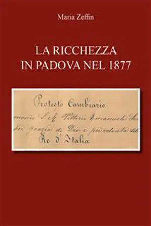 La ricchezza in Padova nel 1877