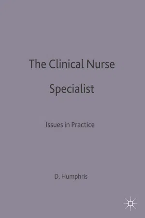 The Clinical Nurse Specialist