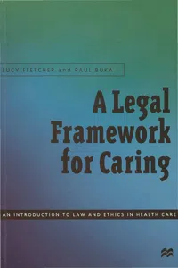 A Legal Framework for Caring_cover