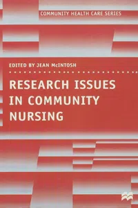 Research Issues in Community Nursing_cover