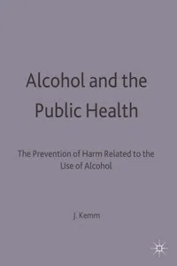 Alcohol and the Public Health_cover