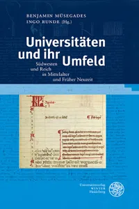 Universitäten und ihr Umfeld_cover