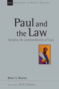 Paul and the Law_cover