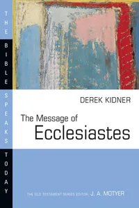 The Message of Ecclesiastes_cover