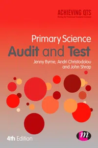 Primary Science Audit and Test_cover