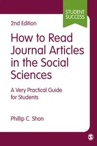 How to Read Journal Articles in the Social Sciences_cover