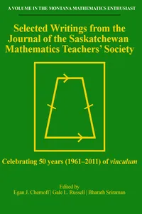 Selected Writings from the Journal of the Saskatchewan Mathematics Teachers' Society_cover