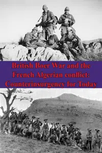 British Boer War And The French Algerian Conflict: Counterinsurgency For Today_cover