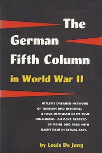 The German Fifth Column in the Second World War_cover