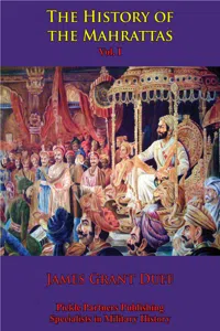 The History Of The Mahrattas - Vol I_cover