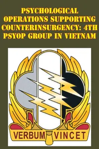 Psychological Operations Supporting Counterinsurgency: 4th Psyop Group In Vietnam_cover