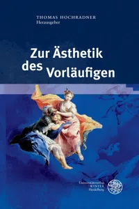 Zur Ästhetik des Vorläufigen_cover