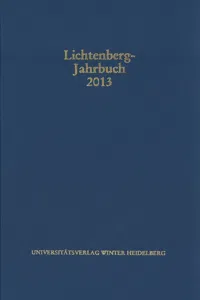 Lichtenberg-Jahrbuch 2013_cover