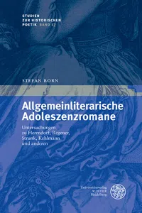 Allgemeinliterarische Adoleszenzromane_cover